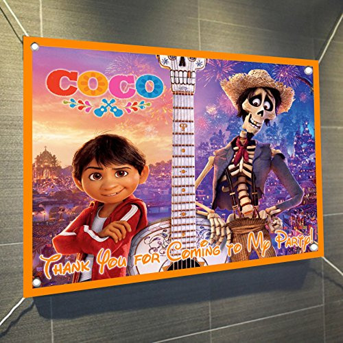Coco Miguel and Hector Banner Large Vinyl Indoor or Outdoor Banner Sign Poster Backdrop party favor decoration 30 x 24 25 x 2 Coco Miguel and Hector Banner Large Vinyl Indoor or Outdoor Banner Sign Poster Backdrop party favor decoration 30 x 24 25 x 2