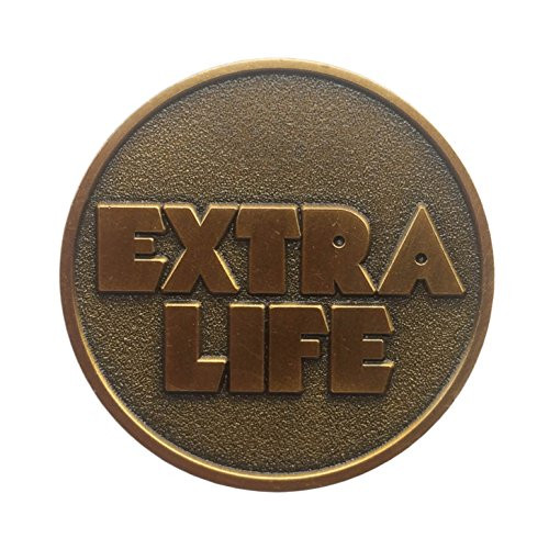 Extra Life Coin Quarter  Ready Player One Extra Life Props Replica  Bronze