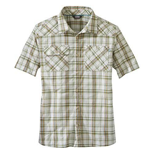 Outdoor Research Mens Growler II SS Shirt Sand Plaid Large