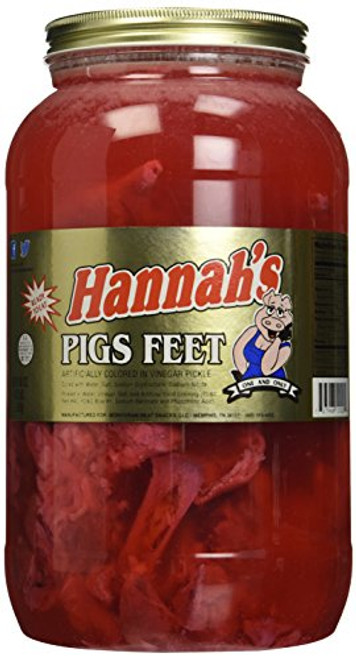Hannahs Pickled Pigs Feet 1012 ct Gallon Jar Hannahs Pickled Pigs Feet 1012 ct Gallon Jar