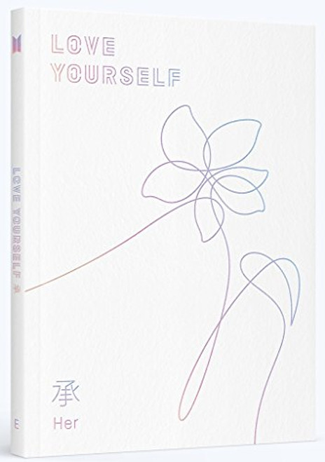 BTS  Love Yourself ? Her E ver with Photobook Photocard Official Folded PosterE ver Extra photocard