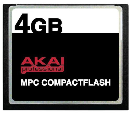 4 GB Akai MPC CompactFlash CF Memory Card for Drum Machines Keyboards Synth Workstations Digital Audio Recording Device MPC500 MPC1000 MPC2500 MPC4000
