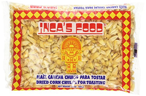 Incas Food Maiz Cancha Chulpe Para Tostar Dried Corn Chulpe for Toasting  Product of Peru 15oz