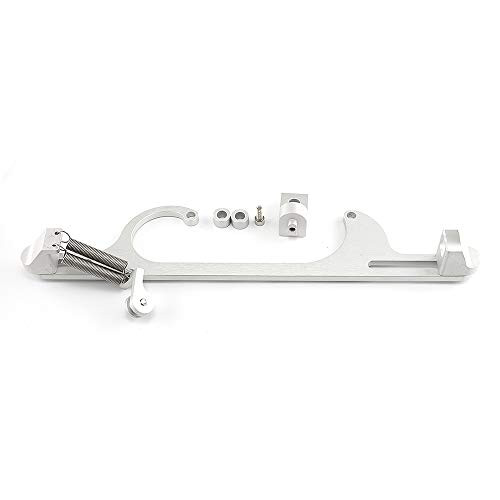 Top10 Racing Throttle Cable Bracket 4150 4160 Series throttle brackets Billet Aluminum Anodized Throttle Cable Bracket Adjustable Silver