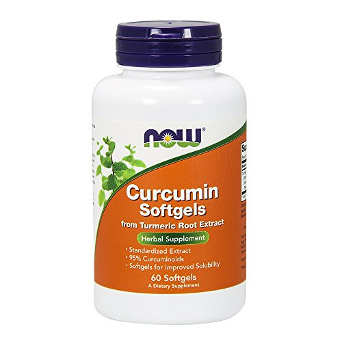 NOW Supplements Curcumin Curcuma longa from Turmeric Root Extract Herbal Supplement 60 Softgels
