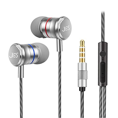 MINZEN Wired Earphones In ear Headphones Bass Earbuds Metal Headsets With Microphone & Volume Control & Remote For Running Gym Exercise Sweatproof, iPhone, iPad iPod Android Mp3 Player Table (Silvery) MINZEN Wired Earphones In ear Headphones Bass Earbuds Metal Headsets With Microphone & Volume Control & Remote For Running Gym Exercise Sweatproof, iPhone, iPad iPod Android Mp3 Player Table (Silvery)