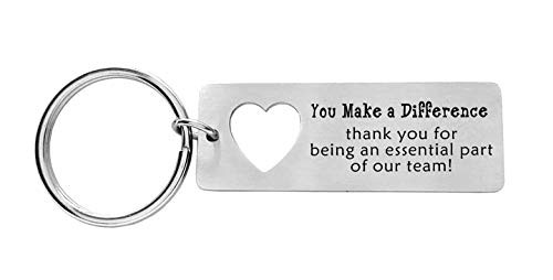 Employee Appreciation Gift You Make a Difference Keychain Coworker Leaving Gifts for Colleague Friend Retirement Gifts Volunteer Appreciation Social Worker Goodbye Farewell Gifts Employee Appreciation Gift You Make a Difference Keychain Coworker Leaving Gifts for Colleague Friend Retirement Gifts Volunteer Appreciation Social Worker Goodbye Farewell Gifts