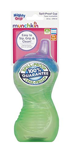 Munchkin 10 oz Mighty Grip Spill Proof Sippy Cup  No BPA