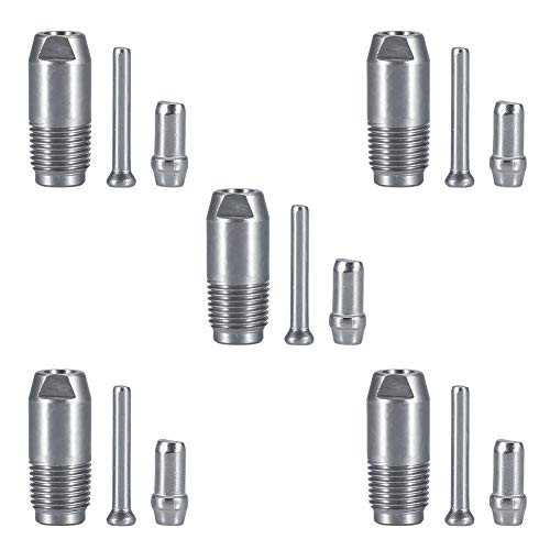 HEEPDD 5pcs Chicken Automatic Water Nipple Feeder Stainless Steel Screw Style Poultry Drinking Tools Chicken Duck Bird Nippler Waterer for Ducks Hen Turkeys Geese