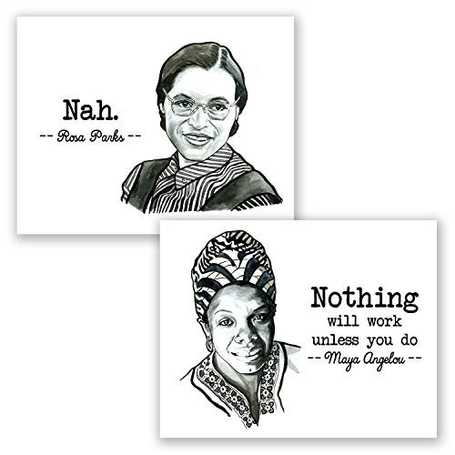 Rosa Parks and Maya Angelou Quote Posters Civil Rights Femenist Wall Art Home Decor Black History African American Art Pictures Rosa Parks and Maya Angelou Quote Posters Civil Rights Femenist Wall Art Home Decor Black History African American Art Pictures