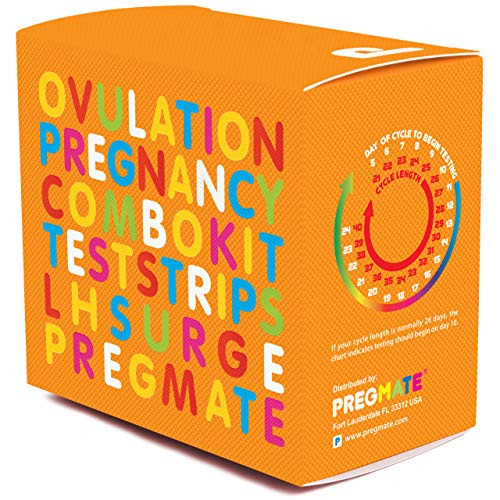 PREGMATE 100 Ovulation and 20 Pregnancy Test Strips Predictor Kit