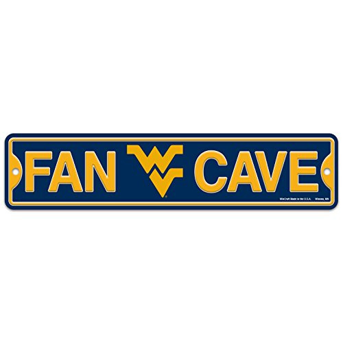 WinCraft West Virginia WVU Mountaineers Plastic Fan Cave Sign 4" x 17" Street Sign NCAA WinCraft West Virginia WVU Mountaineers Plastic Fan Cave Sign 4" x 17" Street Sign NCAA