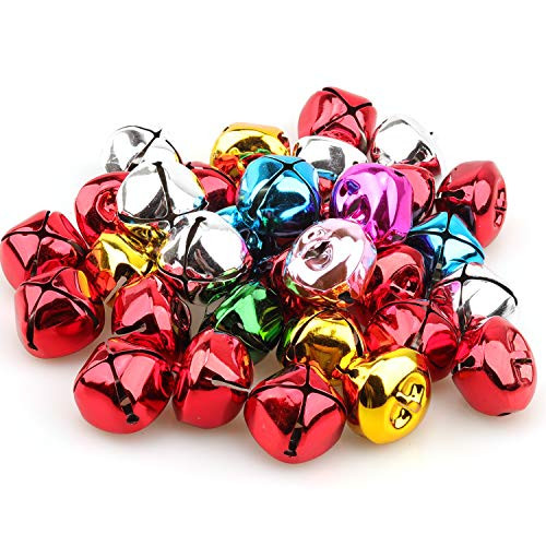 Lainrrew Jingle Bells Assorted Size Colorful Craft Bells Christmas Bells DIY Bells Bulk for Christmas Festival Decoration Craft Project 137Inch 48Pcs Lainrrew Jingle Bells Assorted Size Colorful Craft Bells Christmas Bells DIY Bells Bulk for Christmas Festival Decoration Craft Project 137Inch 48Pcs