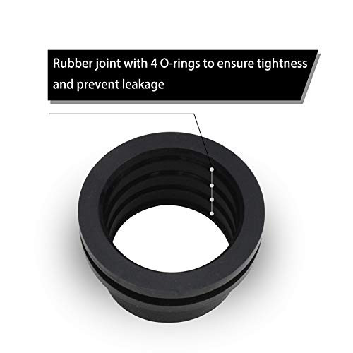 Shower Drain Base Rubber Adapter 2 for Linear Shower Drain or Square Shower Drains