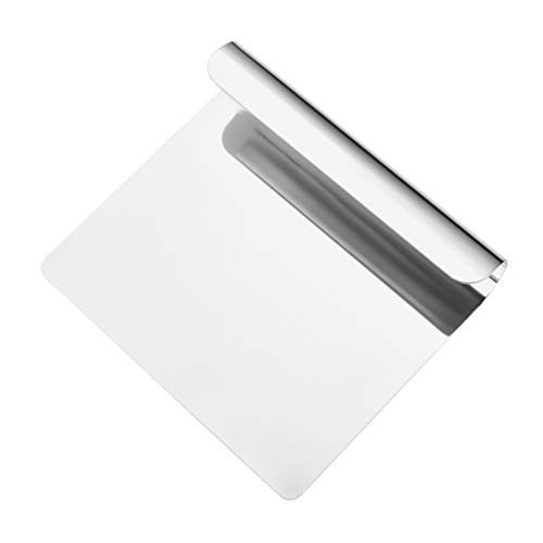 Hemoton Stainless Steel Bench Scraper Dough Pastry Cutter Baking Dough Chopper Cutter Multipurpose Paste Pizza Food Scraper for Kitchen