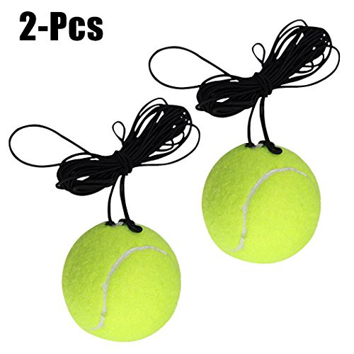 Tennis Trainer Ball with StringFanspack Tennis Trainer Ball with String Tennis Training Ball Selfstudy Practice Exercise Tennis Ball Rebound Ball with String for Tennis Trainer