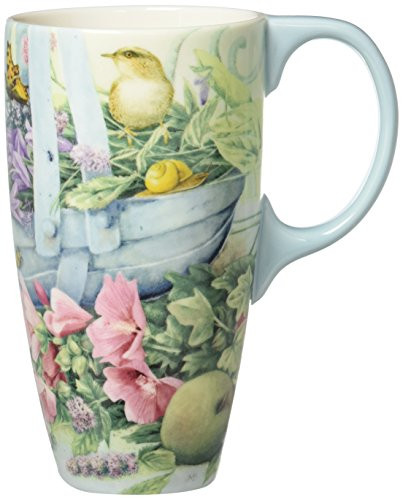Lang Basket Of Flowers Latte Mug by Lisa Kaus Multicolored
