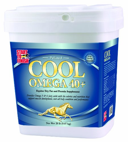 Manna Pro Cool Omega 40  Equine Dry Fat and Protein Supplement  8 Pounds