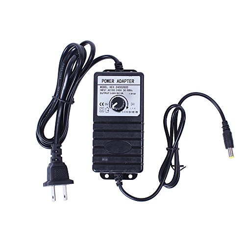 Adjustable AC110V Power Adapter Output DC 3-24V 2A Power Supply Motor Speed Controller