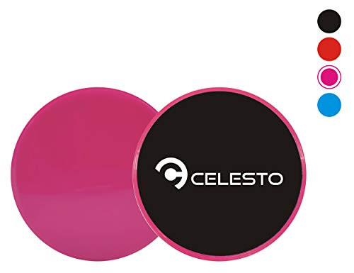 CELESTO Core Sliders for Working Out Dual Sided Core Gliders for Use on Carpet Turf or Hardwood Floors Core Sliders for Abdominal Exercise Core Gliders for Exercise Ab Workout Equipment