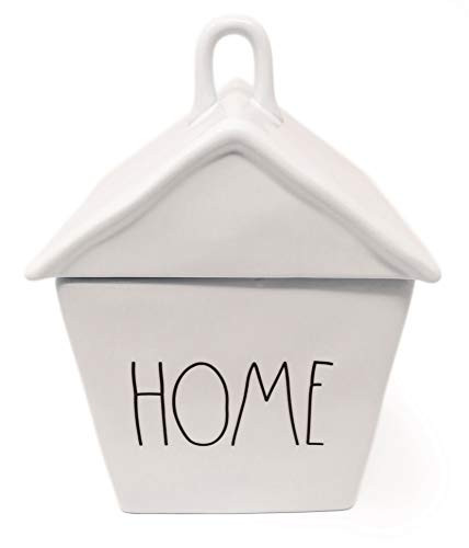 Rae Dunn By Magenta HOME Ceramic LL Birdhouse Shaped Canister Cookie Jar 2020 Limited Edition