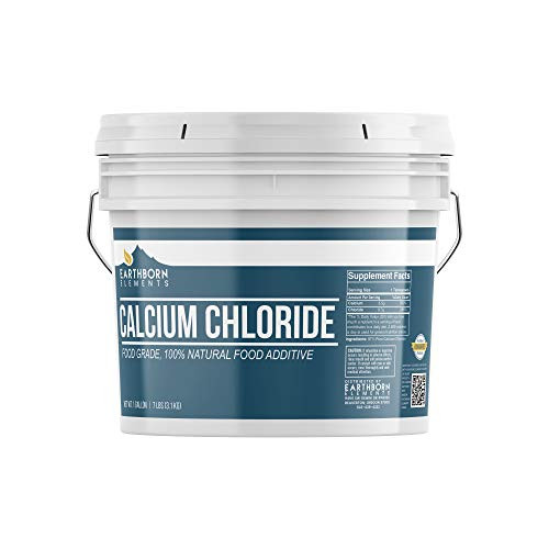 Calcium Chloride 1 Gallon Bucket 7 lb by Earthborn Elements Food Grade BrewingWinemaking Pickling Cheesemaking Sports Drinks Food AdditivePreservative Resealable Bucket Calcium Chloride 1 Gallon Bucket 7 lb by Earthborn Elements Food Grade BrewingWinemaking Pickling Cheesemaking Sports Drinks Food AdditivePreservative Resealable Bucket