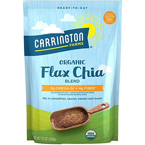 Carrington Farms Flax Chia Blend Gluten Free USDA Organic 12 Ounce