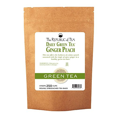 The Republic of Tea Ginger Peach Green Tea 250 Tea Bags Ripe Peach Spicy Ginger Gourmet Green Tea The Republic of Tea Ginger Peach Green Tea 250 Tea Bags Ripe Peach Spicy Ginger Gourmet Green Tea