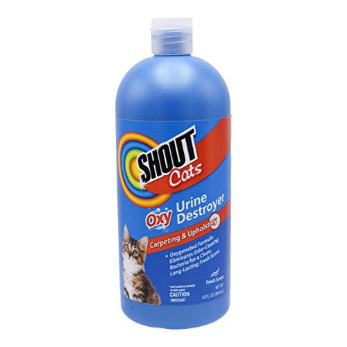 Shout for Cats Turbo Oxy Stain  Odor Remover eliminates Pet Stains From Carpet  Surfaces