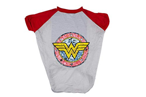 DC Comics Wonder Woman TShirt for Dogs Wonder Woman Logo Dog Tee Grey Red Medium DC Comics Wonder Woman TShirt for Dogs Wonder Woman Logo Dog Tee Grey Red Medium