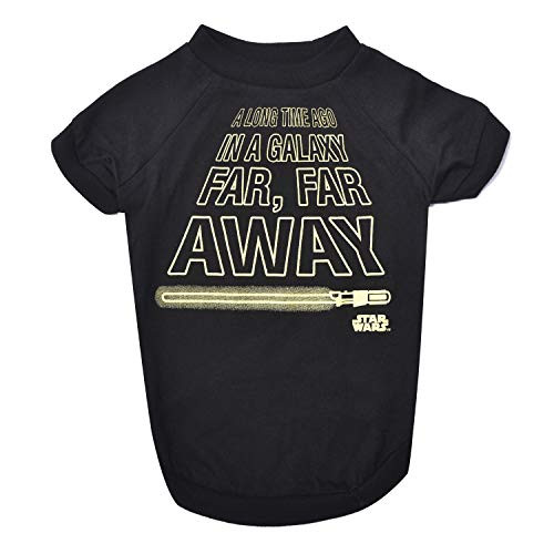 Star Wars Galaxy Far Far Away Dog Tee  Black Star Wars Dog TShirt  Soft Dog Shirt Large