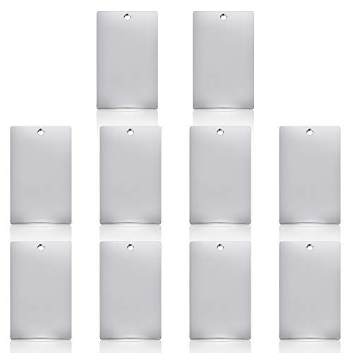 Jdesun 10 Pieces Stamping BlanksRectangle Stainless Steel Blank Stamping Tag Pendants Charms for Jewelry Making32x18mm Jdesun 10 Pieces Stamping BlanksRectangle Stainless Steel Blank Stamping Tag Pendants Charms for Jewelry Making32x18mm