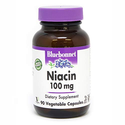 BlueBonnet Niacin 100 mg Vegetable Capsules 90 Count 743715004597