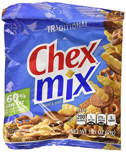 Chex Mix Traditional Snack Mix 60 Less Fat  18 ct175 oz