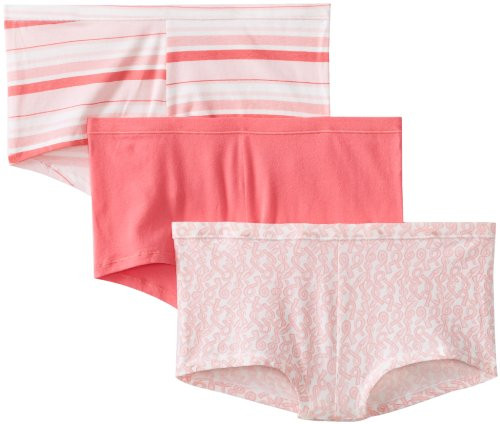 Hanes Womens 3 Pack Comfortsoft Cotton Stretch Boy Brief Assorted9