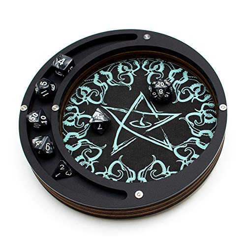 C4Labs  Eclipse Dice Tray  Eldritch Sign Cthulhu Lovecraft