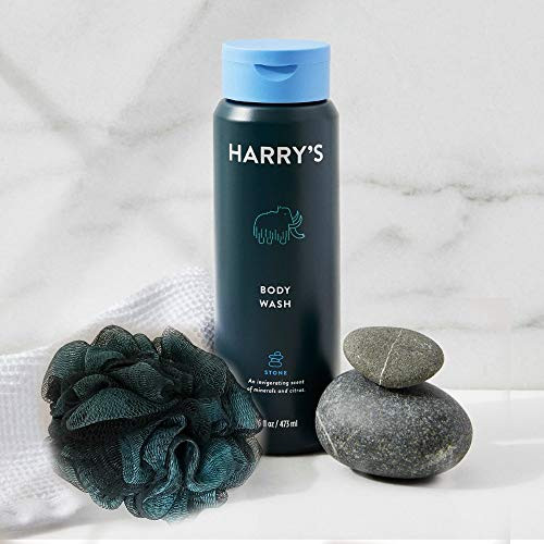 Harrys Stone Body Wash 16oz Bundle with Pouf Blue pouf may vary in color Harrys Stone Body Wash 16oz Bundle with Pouf Blue pouf may vary in color