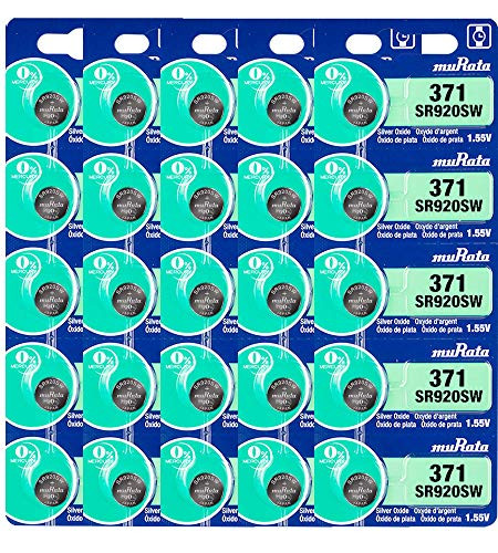 Murata 371 SR920SW Battery 155V Silver Oxide Watch Button Cell  Replaces Sony 371 25 Batteries