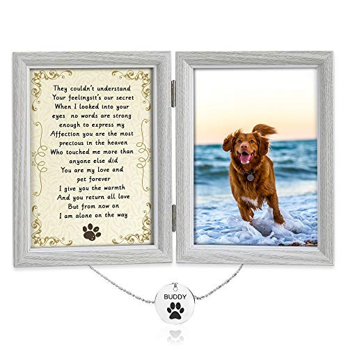 PKaL Pet Memorial Picture Frame Dog Picture Frame for Loss of Dog Gifts Dog Memorial Frame Cat Picture Frame Tribute Keepsake Dog Remembrance Picture Frame Pet Memorial Gifts with Sympathy Poem PKaL Pet Memorial Picture Frame Dog Picture Frame for Loss of Dog Gifts Dog Memorial Frame Cat Picture Frame Tribute Keepsake Dog Remembrance Picture Frame Pet Memorial Gifts with Sympathy Poem