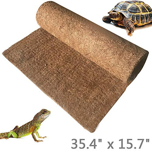 BLSMU Reptile CarpetCoconut Fiber SubstrateLizard Cage MatCoco Fiber LinerSnake BeddingNatual Coconut Fiber Carpet for Bearded DragonTurtlesIguanaTortoises 354 x 157