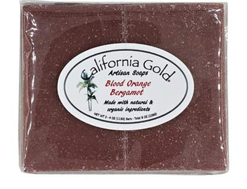 California Gold Artisan Soaps Natural and Organic Blood Orange Bergamot Bar Soap For Men and Women 4 oz Pack of 2 8 oz Total California Gold Artisan Soaps Natural and Organic Blood Orange Bergamot Bar Soap For Men and Women 4 oz Pack of 2 8 oz Total