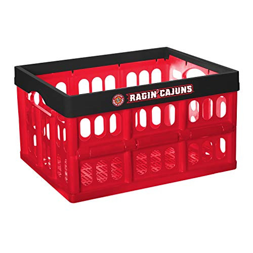 NCAA Fabrique Innovations Collapsible Crate Louisiana Lafayette Rajin Cajuns NCAA Fabrique Innovations Collapsible Crate Louisiana Lafayette Rajin Cajuns