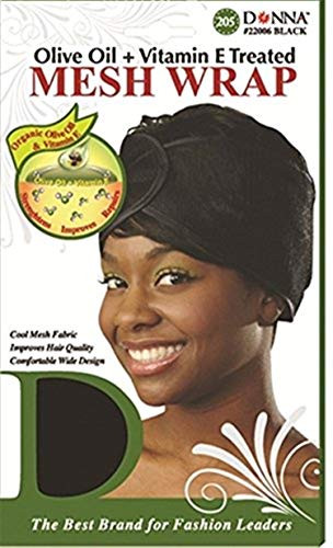 Donnas Olive Oil  Vitamin E Treated Mesh Wrap Black