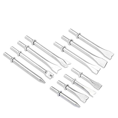Monkey King Bar 11pcs 0401 Round Shank Air Hammer Bits Pneumatic Chisel Chisel Pneumatic Hammers Bits Set for Air Hammer