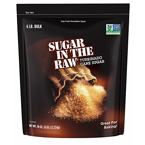 Sugar In The Raw Turbinado Cane Sugar Made Using 100 Natural Pure Cane Sugar 6 lbs Exp 2019 or later