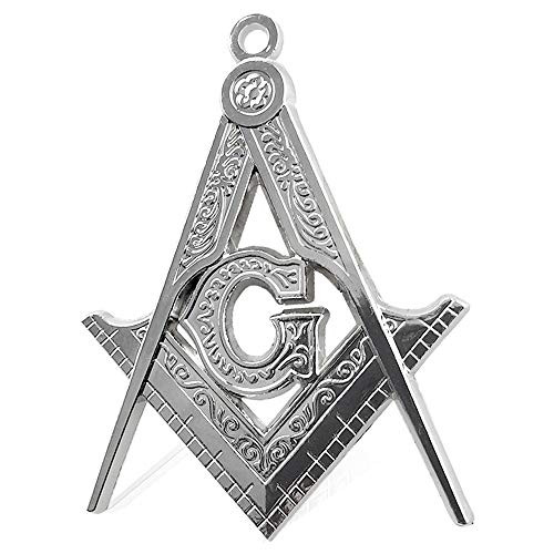 Masonic Collar Jewel Square  Compass G