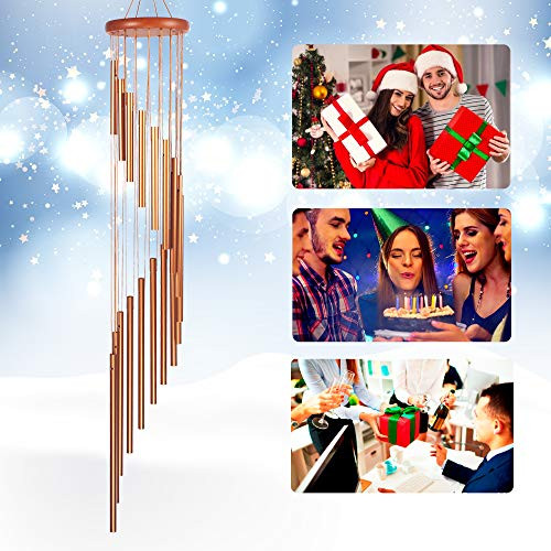 LIFEFAN Wind Chimes for Outside Deep Tone Memorial Wind Chimes Sympathy Large 36 in