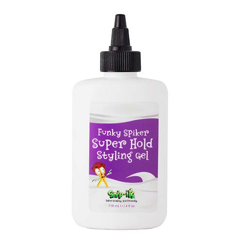 Snipits Funky Spiker Kids Hair Gel for Boys 4oz  Kids Hair Product  Super Hold No Flake Styling Gel for Kids  Boys Hair Gel  Natural Hair Gel for Kids Made in USA  Salon Quality Kid Friendly