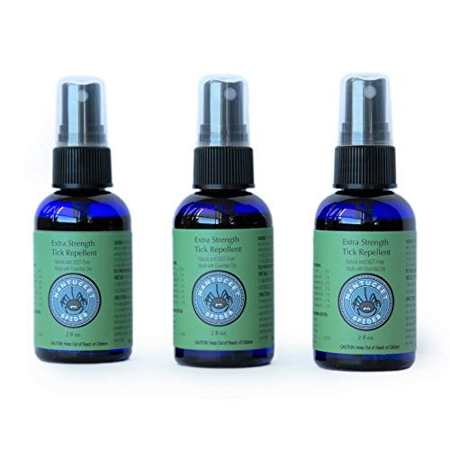 Nantucket Spider Extra Strength Tick Repellent Spray  2 fl oz Pack of 3  DEET Free Natural Tick Repellent for Humans  Made with Organic Essential Oils