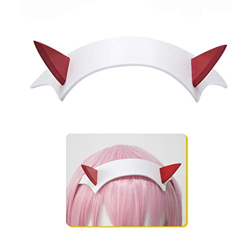 SUNXXCOS High Temperature Fiber full short hair cosplay wigs DARLING in the FRANXX anime synthetic for woman hair ZERO TWO headwear